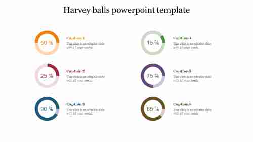 Harvey balls powerpoint template